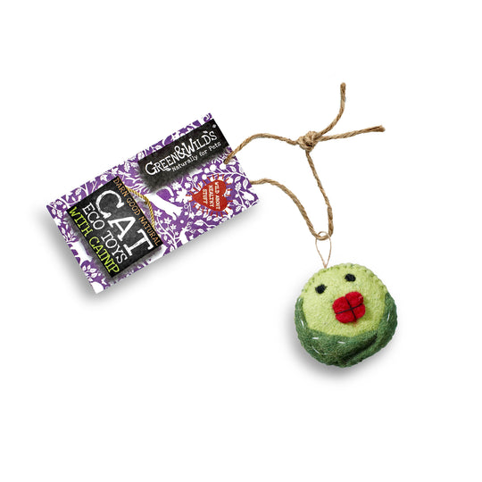 Sprouty McSprout Face - Eco Cat Toy with Catnip