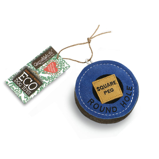 Square Peg - Round Hole, Eco Dog Toy