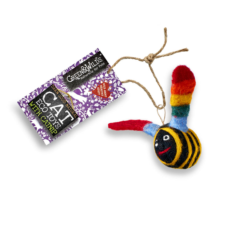 Buzz Bee - Eco Cat toy with catnip