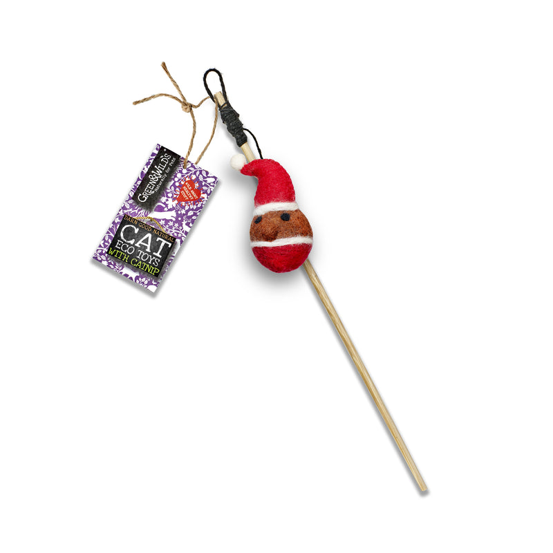 Santa Claws - Eco Teaser toy with catnip