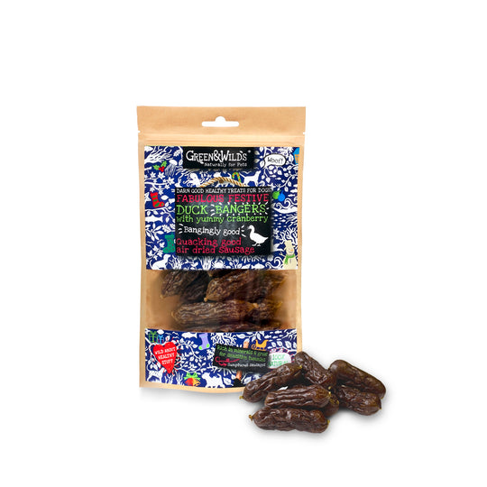 Duck & Cranberry Christmas Bangers  75g