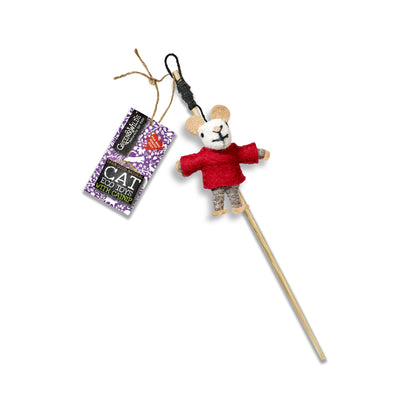 Barney Book Mouse - Eco Teaser toy with catnip