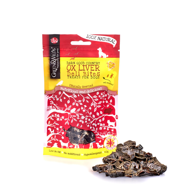 Ox Liver Deli Bites Dog 40g