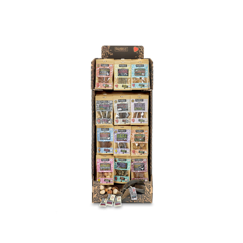 Cardboard Display Stand for Pouches (no fill)
