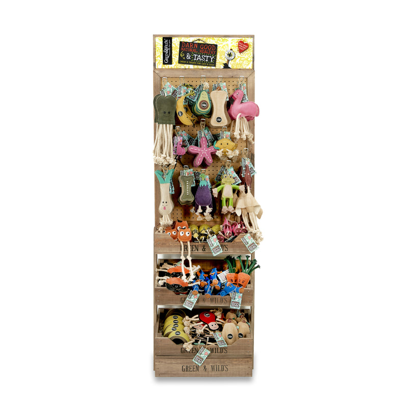 Display Stand - Wooden - Regular with Toys stock fill
